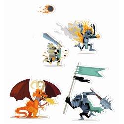 Djeco Klistermrker Riddere