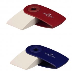 Faber-Castell Sleeve Viskelder stor rd eller bl