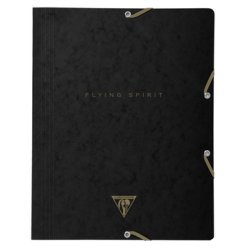 Clairefontaine Flying Spirit A4 Elastikmappe Sort