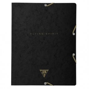 Clairefontaine Flying Spirit A4 Elastikmappe Sort