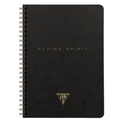 Clairefontaine Flying Spirit A5 Notesbog Spiralindbundet Sort