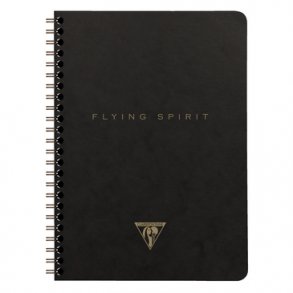 Clairefontaine Flying Spirit A5 Notesbog Spiralindbundet Sort