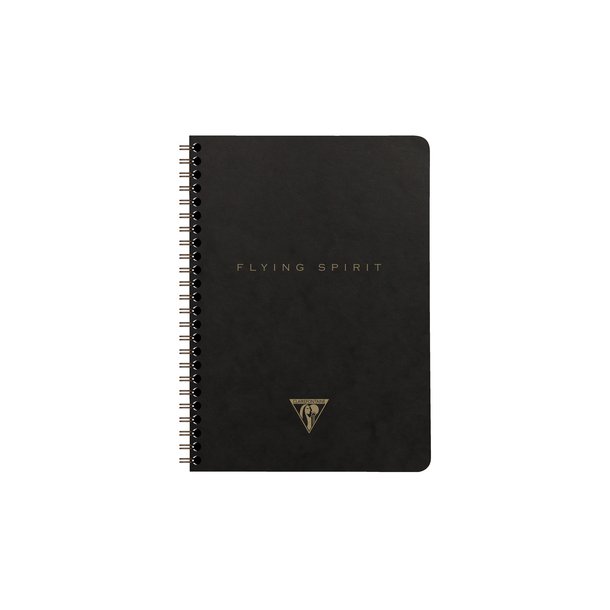 Clairefontaine Flying Spirit A5 Notesbog Spiralindbundet Sort