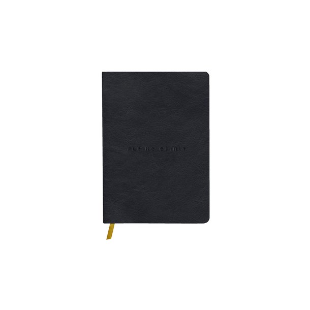 Clairefontaine Flying Spirit A5 Lder Notesbog Sort Dotted