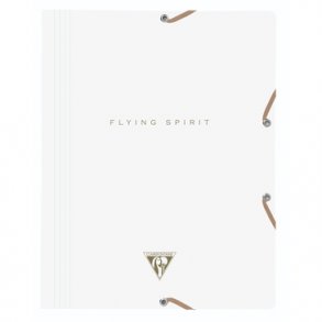 Clairefontaine Flying Spirit A4 Elastikmappe Hvid