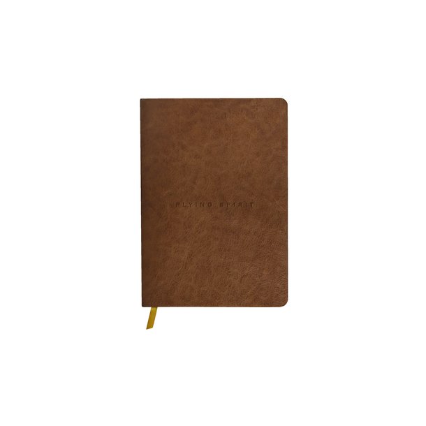 Clairefontaine Flying Spirit A5 Lder Notesbog Cognac Dotted