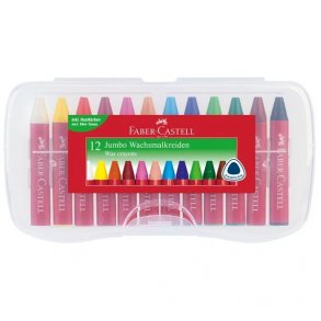 Faber-Castell Jumbo Vokskridt 12 stk.