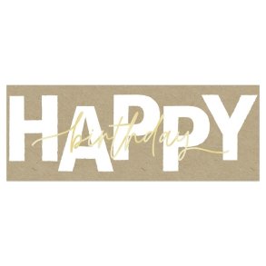 Artebene DIN Dobbeltkort - Happy Birthday