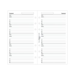Filofax Refill Personal Telefonregister