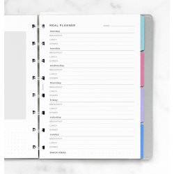 Filofax Notebook Refill A5 Meal Planner