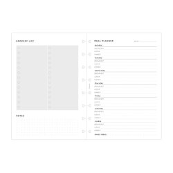 Filofax Notebook Refill A5 Meal Planner