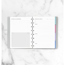 Filofax Notebook Refill A5 Projects &amp; Goals Tracker