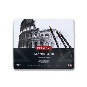 Derwent Graphic Tegneblyanter 24 stk. 9B-9H