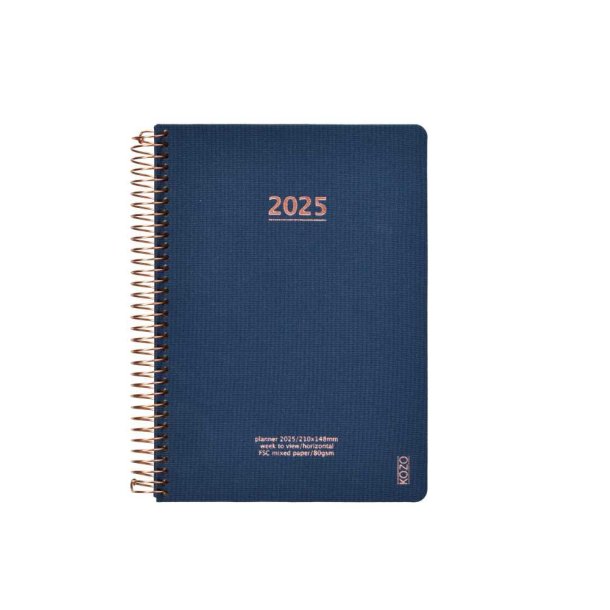 KOZO Ugekalender 2025 A5 Navy