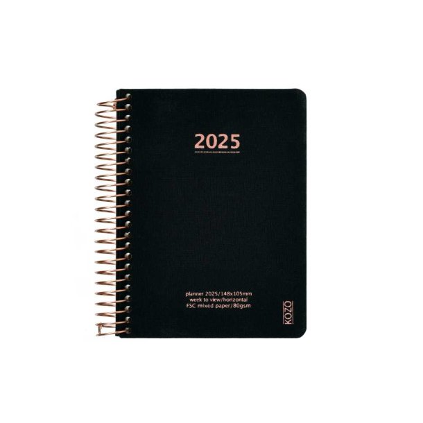 KOZO Ugekalender 2025 A6 Black