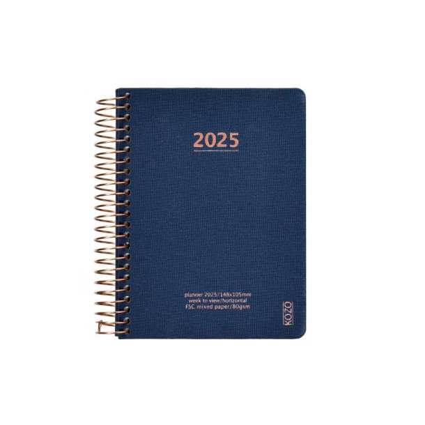 KOZO Ugekalender 2025 A6 Navy