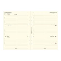 Filofax Refill Ugekalender Horisontal A5 'BEMRK 2025'