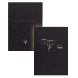 Clairefontaine Flying Spirit A7 Notesbog Syet Sort