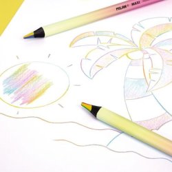 Milan Maxi Regnbue Farveblyant Sunset