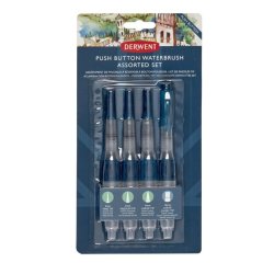 Derwent Waterbrush Assorteret St 4 stk.