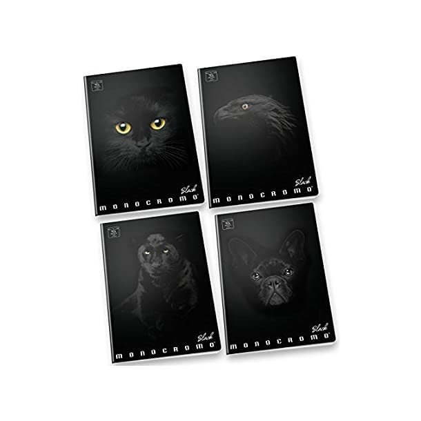 Pigna Black Monocromo Noteshfte A5 - Panther