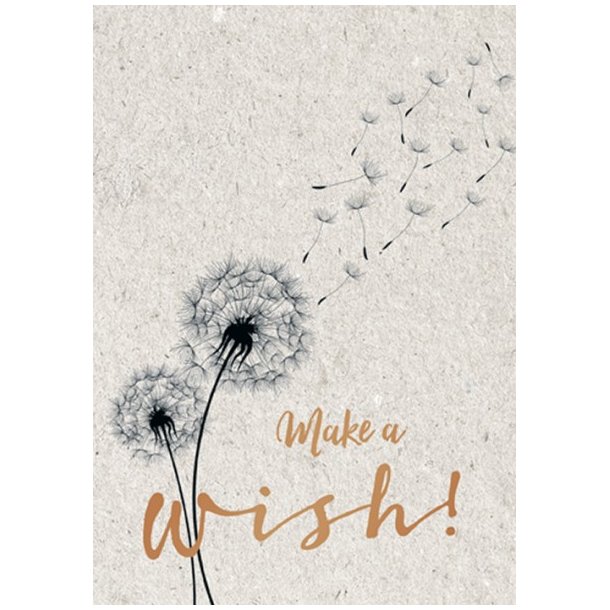 Hartung Dobbeltkort Kobber - Make a wish