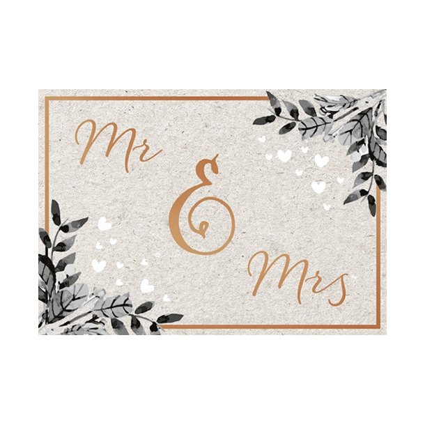 Hartung Dobbeltkort Kobber - Mr &amp; Mrs