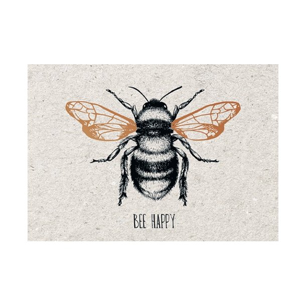 Hartung Dobbeltkort Kobber - Bee Happy