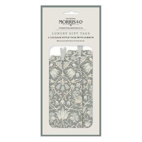 William Morris Luxury Gift Tags - Lodden Grey