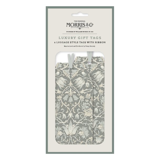 William Morris Luxury Gift Tags - Lodden Grey