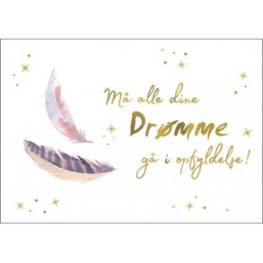 Hartung Postkort - M alle dine Drmme g i opfyldelse