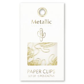 Hartung Papir Clips Guld Kaktus