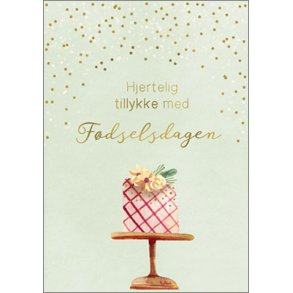 Hartung Postkort - Hjertelig tillykke med fdselsdagen