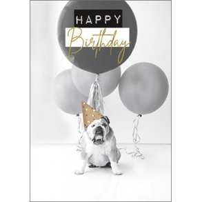 Hartung Dobbeltkort Guld - Happy Birthday