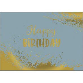 Hartung Postkort - Happy Birthday Blue