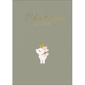 Hartung Postkort - Jeg holder af dig