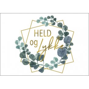 Hartung Postkort - Held og lykke