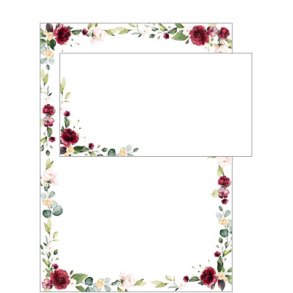 Brevpapir St - Blomsterranke