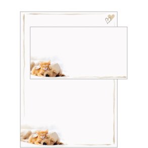 Brevpapir St - Hund & Kat