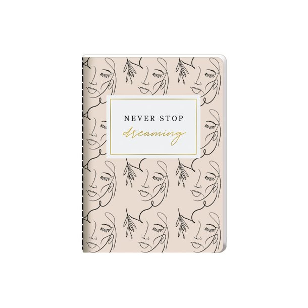 Hartung Noteshfte A5 - Never stop dreaming