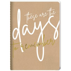 Hartung Noteshfte A5 - These are the days to remember