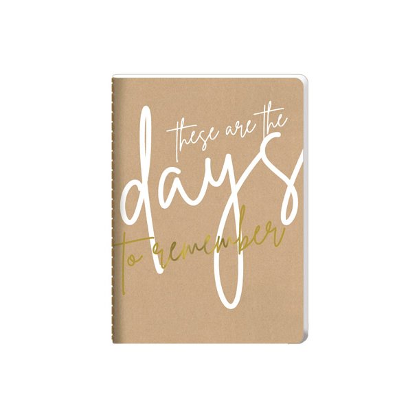 Hartung Noteshfte A5 - These are the days to remember