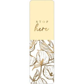 Hartung Bogmrke - Stop here Yellow