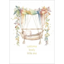 Hartung Postkort - Welcome lovely little one