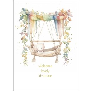 Hartung Postkort - Welcome lovely little one