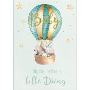 Hartung Postkort - Tillykke med den lille dreng