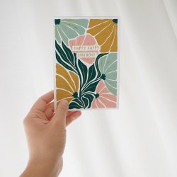 Hartung Postkort - Happy Happy Birthday