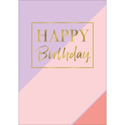 Hartung Postkort - Happy Birthday Pale Rose