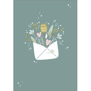 Hartung Postkort - Envelope with greetings