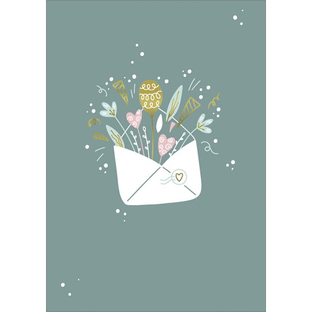 Hartung Postkort - Envelope with greetings